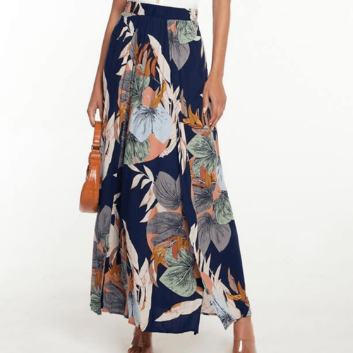 SHEIN Tall Floral Print Wrap Split Thigh Skirt size L - Picture 3 of 8