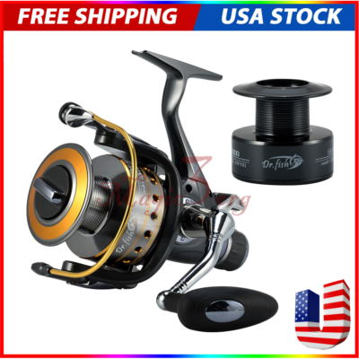 Spinning Fishing Reels 2 Spools 5.1:1/5.5:1 Freshwater/Saltwater Size  3000-6000 | eBay