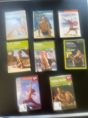 Lot of Eight (8) Rodney Yee mix of Yoga Videos. Some Sealed. All Great Condition