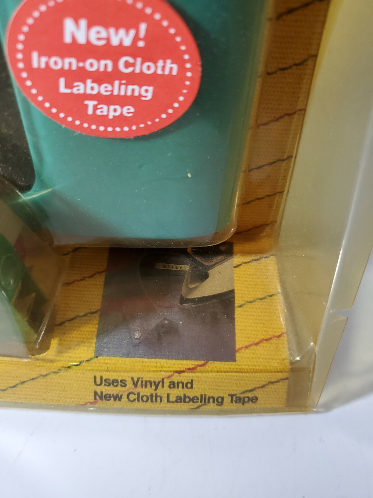 VINTAGE DYMO CLOTH TAPE TOOL LABEL GUN LABELER 1984