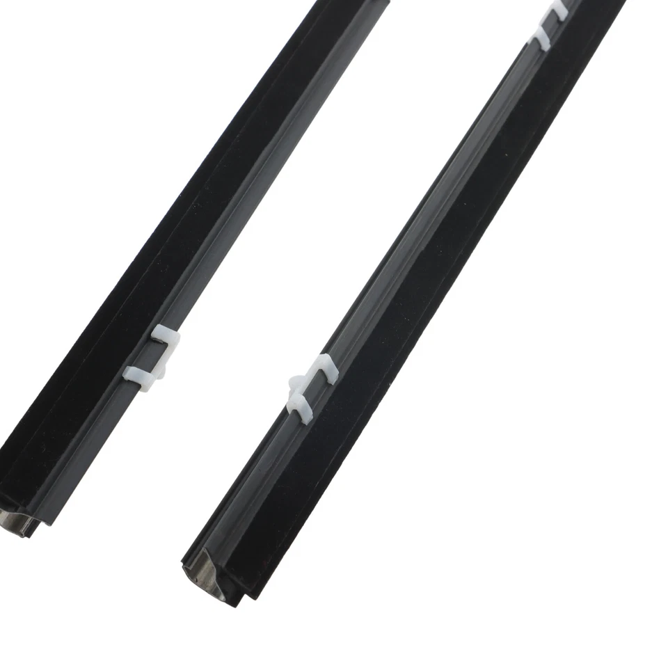 2Pcs Door Weather Strip Window Belt Seal Molding Trim For 1992-95 Honda Civic - Image 3 of 4