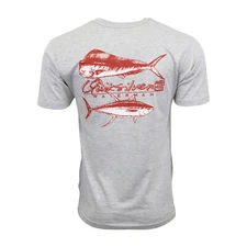 QUIKSILVER MENS MAHI FISHING T SHIRT GRAY