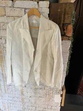 Nicole Farhi Mainline Jacket Off White Long Sleeve Lightweight Special Uk14