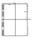 10 x 4 POCKET POSTCARD / PHOTOGRAPH COLLECTORS STORAGE SLEEVES - POLYPROPYLENE