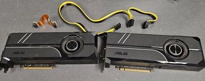 Dual ASUS TURBO-GTX-1070-8G Video cards