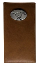 Denver Broncos Leather Secretary Pocket Wallet by Enmon-New