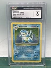 CGC EX/NM 6 Blastoise 1999 Base Set 2/102 Holo Pokemon Card