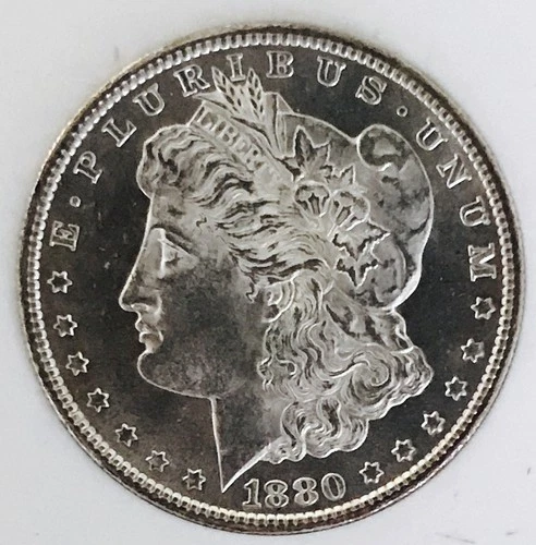 1880 S MORGAN DOLLAR! SUPERB GEM BU+++! PROOF LIKE! FROSTY CAMEO! WOW! NR #G3098