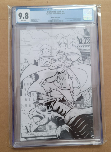 Darkwing Duck Dynamite Entertainment Issue #1 CGC 9.8 Browne Sketch Cover