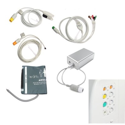 ECG Cable NIBP Cuff SpO2 Sensor Temp Probe CO2 capnograph for Patient Monitor