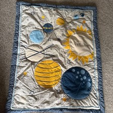 Trend Lab Solar System Planetary Stitched Baby Crib Quilt and Skirt