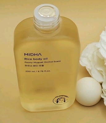 Midha Rice Body Oil Peony Muguet Orchid Scent 6.76 fl oz New | eBay