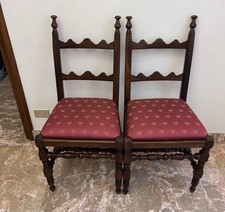 Coppia Di Sedie In Stile Luigi XIII