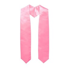 Unisex Adult Plain Graduation Stole Sash 60 long, pink