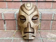 3D Printed Dragon Priest Inspired Mask - Wood and Metal Masks