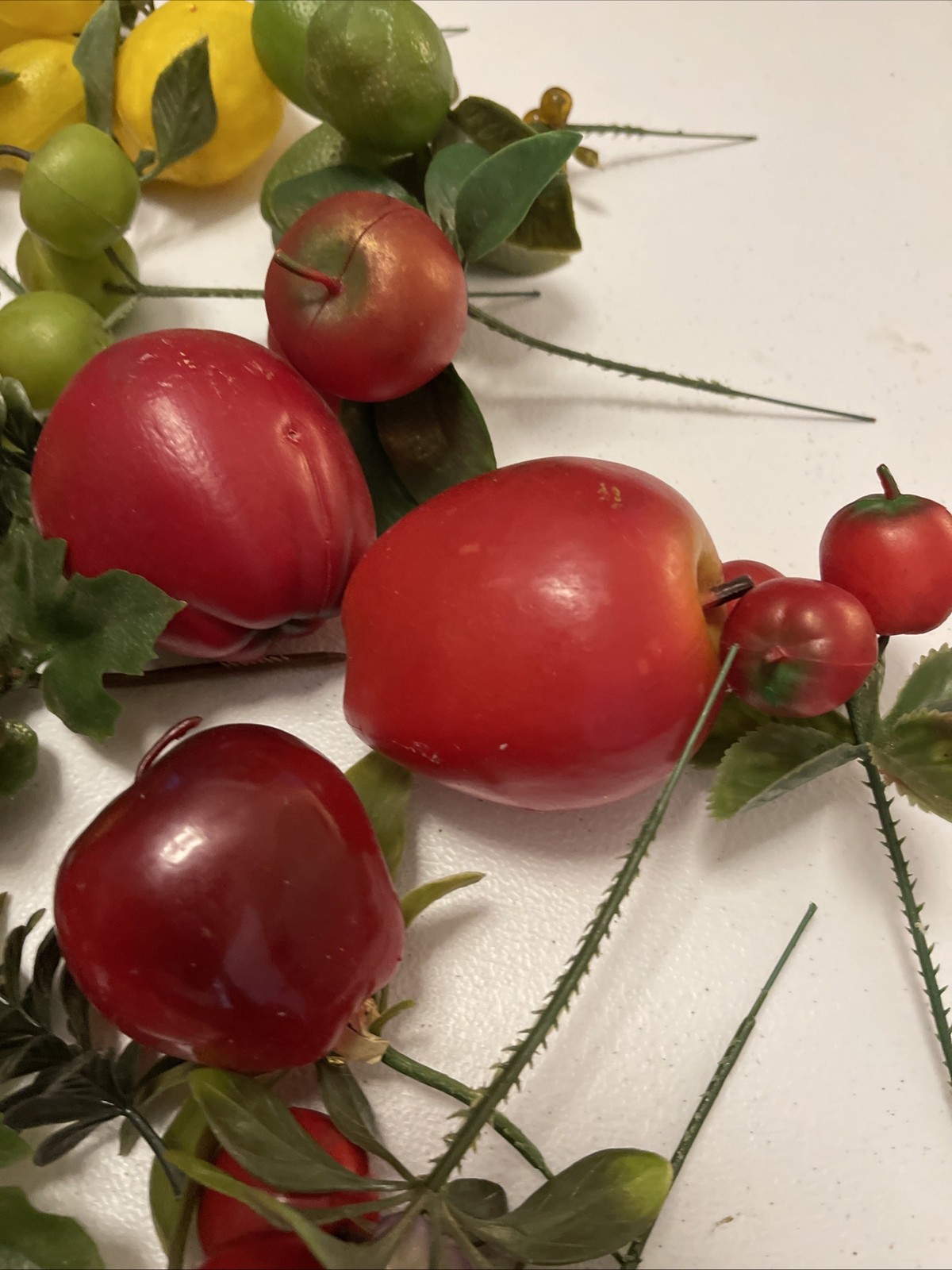 Vtg Lot Fake Fruit Medieval Lifelike Artificial Home Decor Mid Century MCM