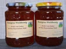 2x 1 kg WaldhonigHonigtauhonig im Honigglas -vom Imkeri. Bayerischen Wald