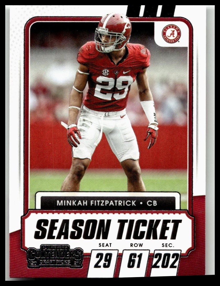 2021 Panini Contenders Draft Picks #75 Minkah Fitzpatrick Alabama Crimson Tide
