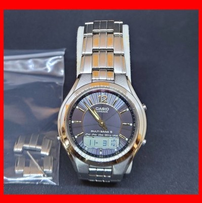 Free  CASIO LINEAGE Tough Solar Radio Wristwatch MULTI BAND 5 Wave Ceptor 4709 L