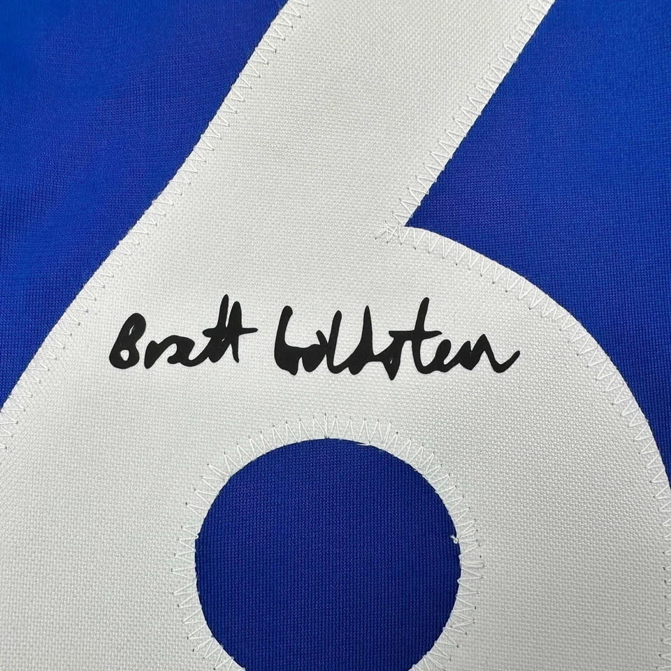 Camiseta deportiva facsímil autografiada Brett Goldstein Roy Kent Ted Lasso azul reimpresión XL Foto 2 de 4