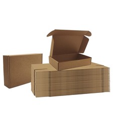 25 Pack 10x6x2 Inch Shipping Boxes Brown Corrugated Cardboard Mailer Bulk