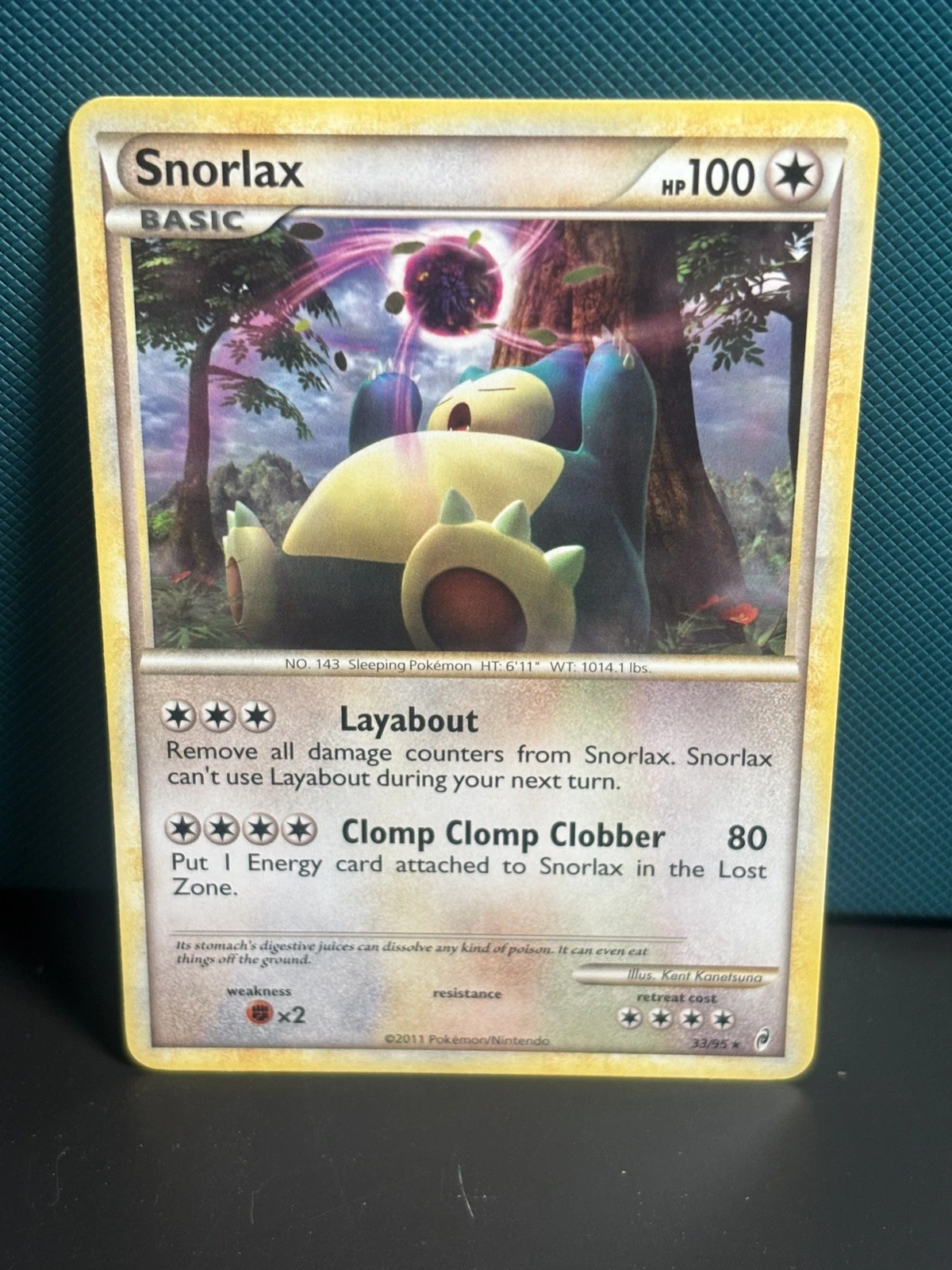 Pokmon TCG Snorlax Call of Legends 33/95 Regular Non Holo RARE - NM