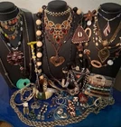 66 Pc Vtg-Now Boho Estate Costume Jewelry Wear/Resell/Craft 3# LT59