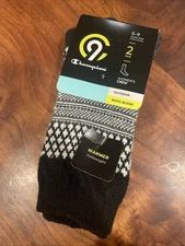 Champion C9 Textured Crew Socks Women, 2-Pack, Outdoor  Size 5-9 Wool Blend
