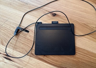 Wacom Intuos S, Model# CTL-4100WL Black Bluetooth Graphics Drawing Tablet No Pen