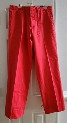 Mens Lilly Pulitzer Palm Beach  Addison Pants Coral Chinos Pants Size 34 x 31