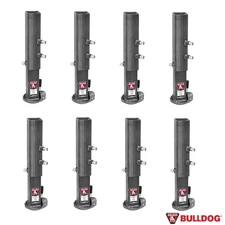Bulldog 8x 25K BX1 Square Gooseneck Trailer Coupler Adjustable w 4.5" Outer Tube