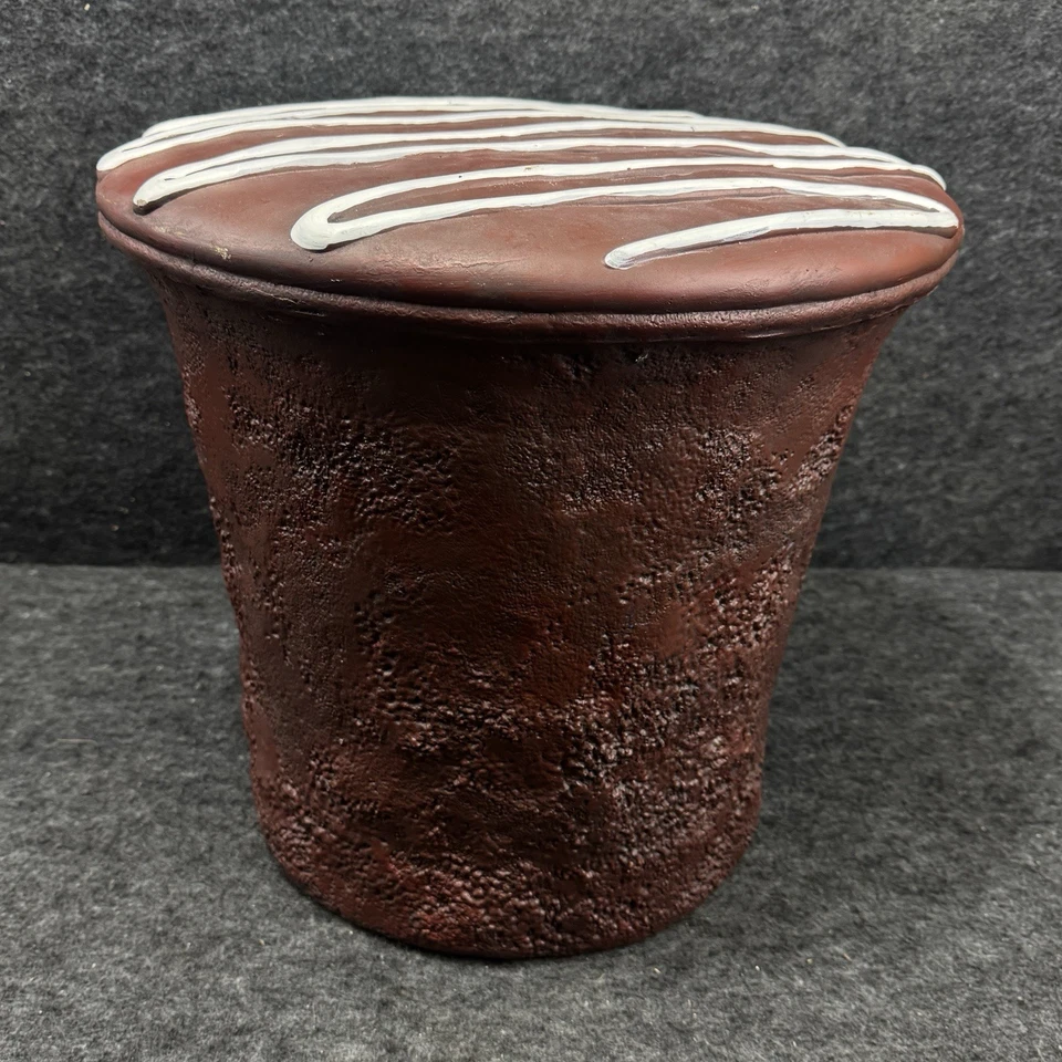 Viral Homegoods TikTok Frosted Chocolate Cup Cake  Food Stool Rare - Image 2 of 4