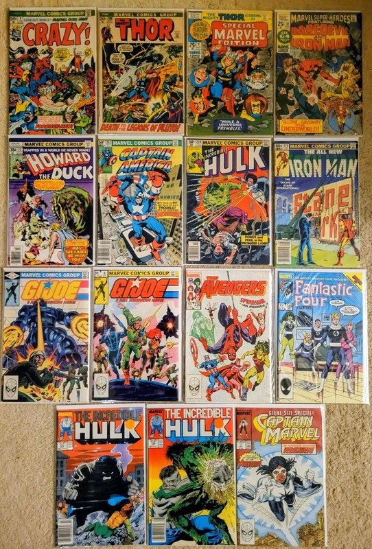 Marvel Comics - Mixed Lot of 15 Comics & Titles - Bronze to Modern '72 to '89