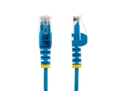 StarTech 4ft Blue Slim CAT6 Ethernet Cable, Snagless RJ45, LSZH, 28AWG Pure Bare