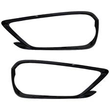 Set of 2 Fog Light Trims Driving Lamp  Driver & Passenger Side Left Right Pair