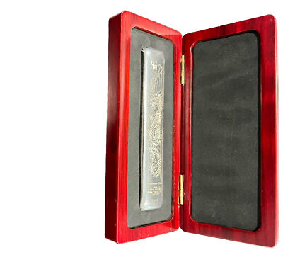 Scottsdale Mint🔥🐲🔥Lucky Dragon 8.88 oz 999 Silver Bar w/Display
