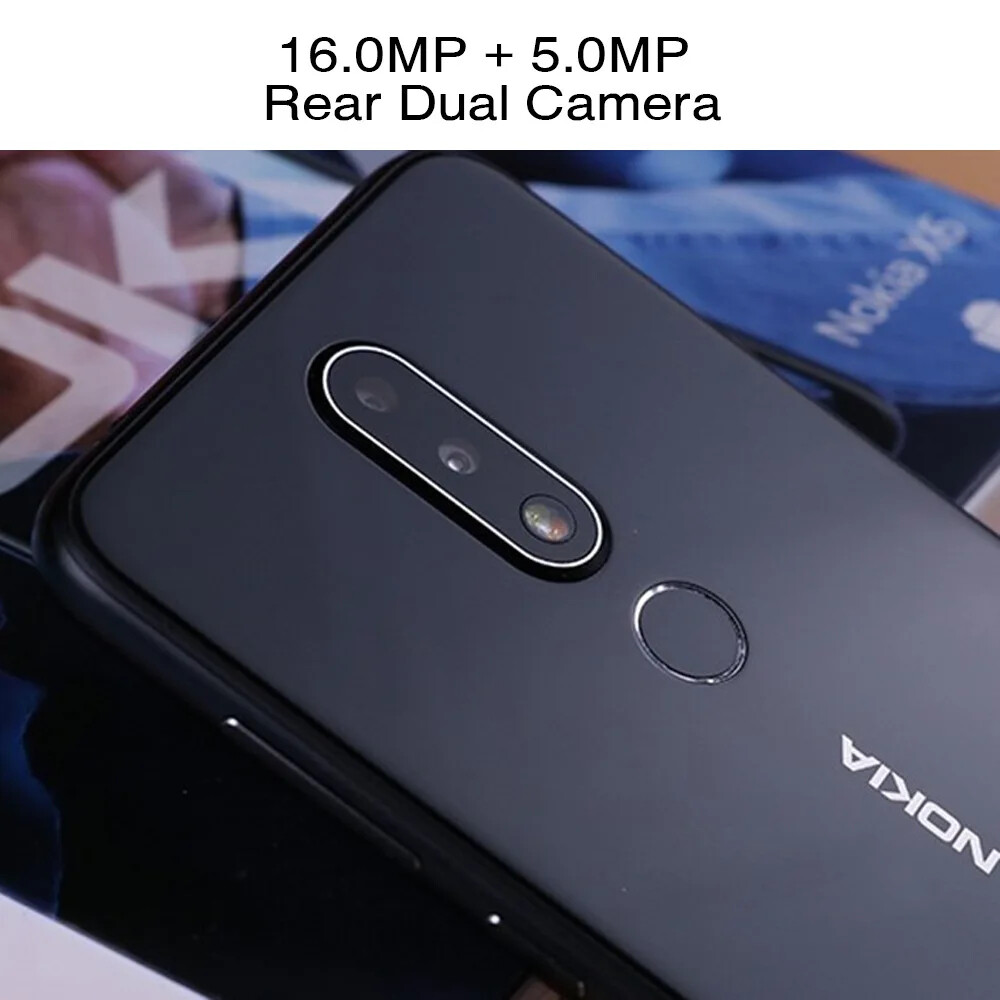 スマートフォン本体 Nokia X6 (6 Plus) Black 4G 64G Original Unlocked Nokia 6.1 Plus(Nokia X6) 4+64GB Dual Sim