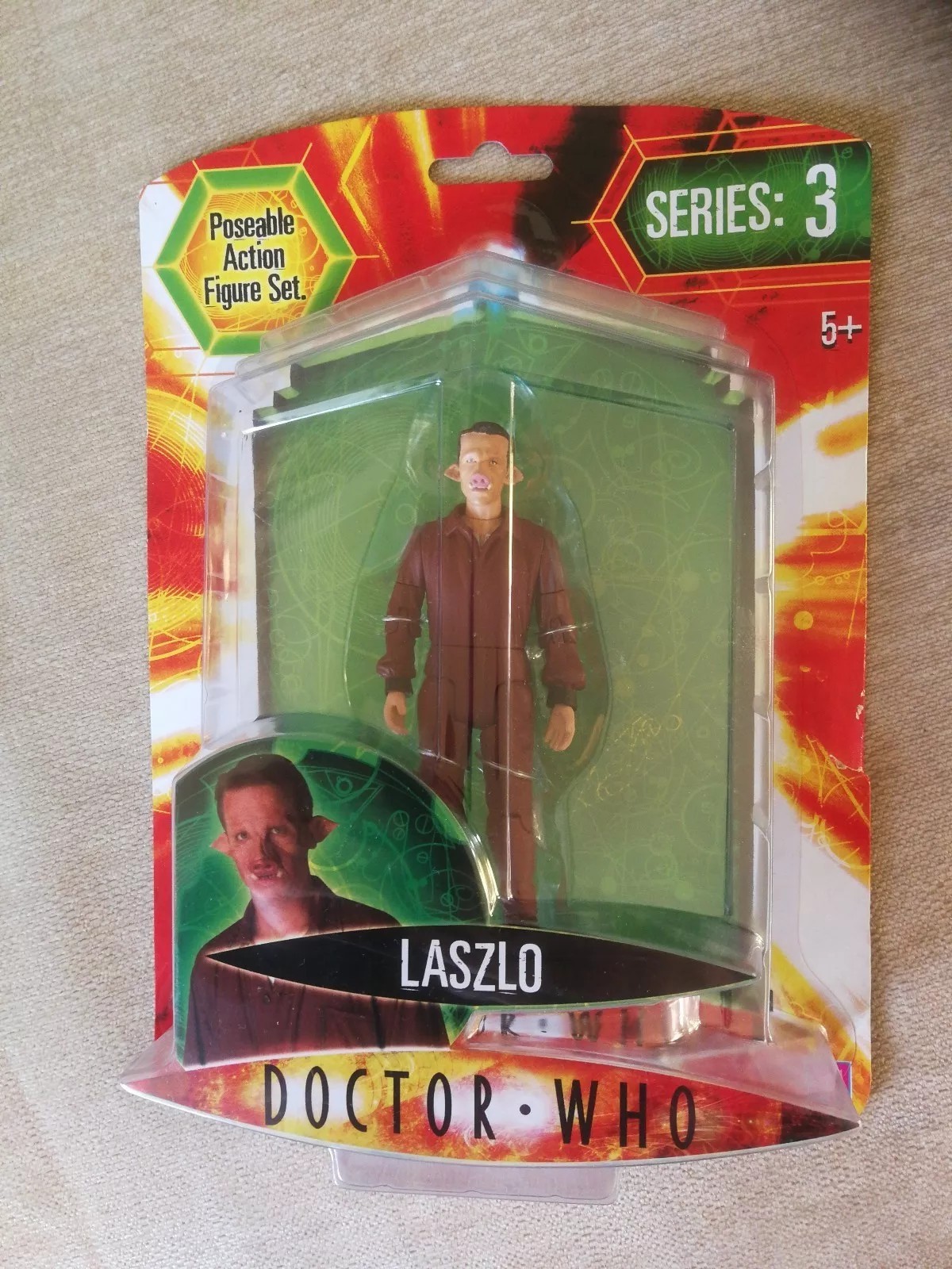 Doctor Dr Who-Laszlo 5" figura de acción de la serie 3 * Nuevo y Sellado * Super Raro Doctor Dr Who-Laszlo 5