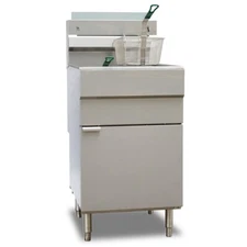Omcan USA 46021 Full Pot Floor Model Gas Fryer