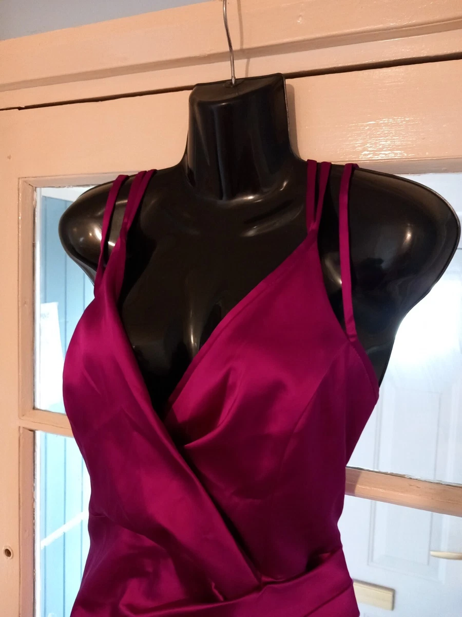 Karen millen clearance pink satin dress