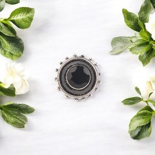 Black Onyx Gemstone 925 Sterling Silver Designer Jewelry Ring Gift For Women