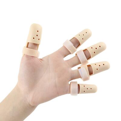 Kunststoff Fingerschiene Bandage verstellbar Fingerschutz für gebrochene Finger Gelenke