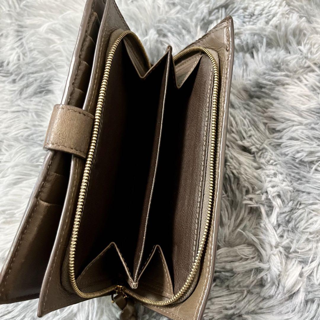 BOTTEGA VENETA★Medium Brown Leather Intercciaco Long Wallet BOTTEGA VENETA☆Medium Brown Leather Intercciaco Long Wallet