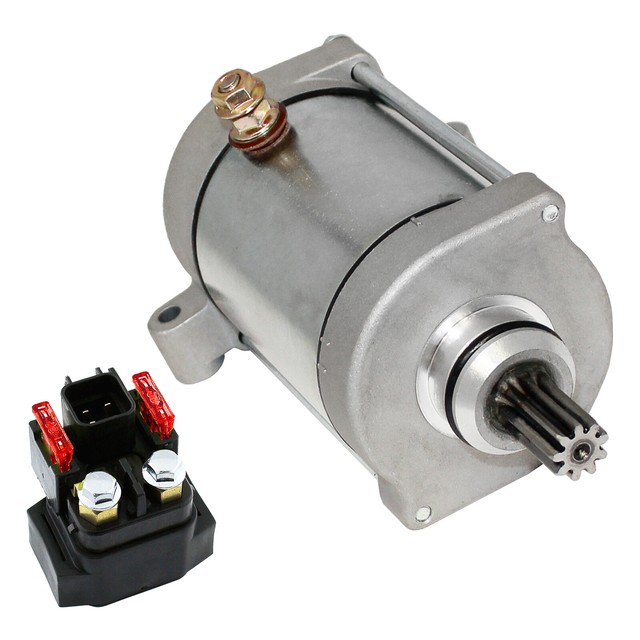 Starter W/ Relay Solenoid for Yamaha Viking Vi 700 Yxc700 Yxm700 4X4