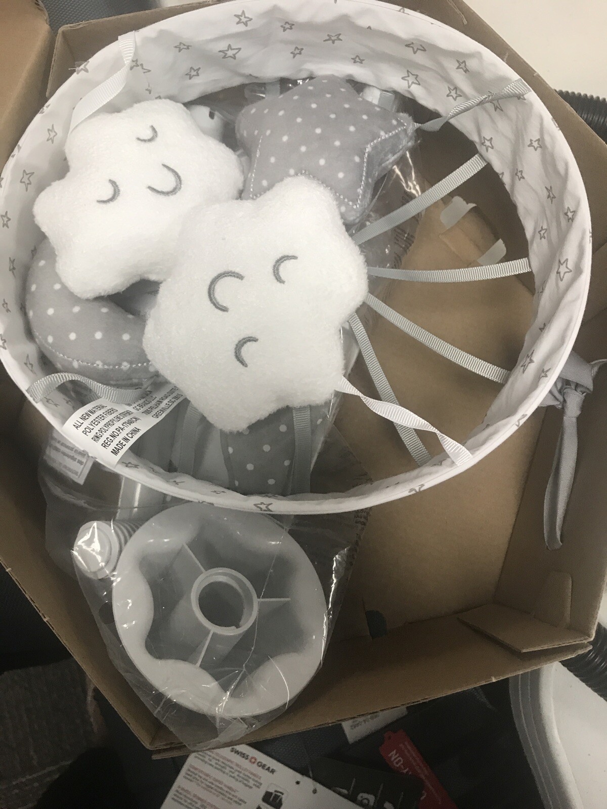 cloud island musical & white noise crib mobile