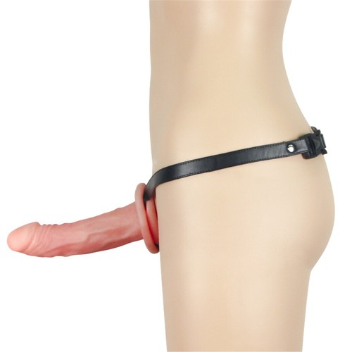 Unisex Hollow Male Strap On Dildo Dong Penis Extension PPA Cock Extender - Picture 3 of 10