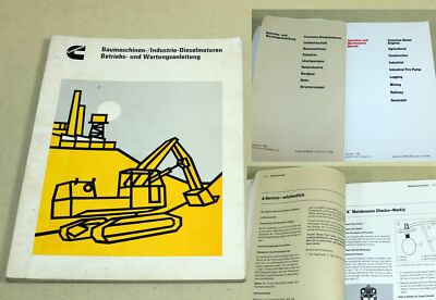 Betriebsanleitung Cummins Motoren, Dieselmotoren Wartungsanleitung ,  1980