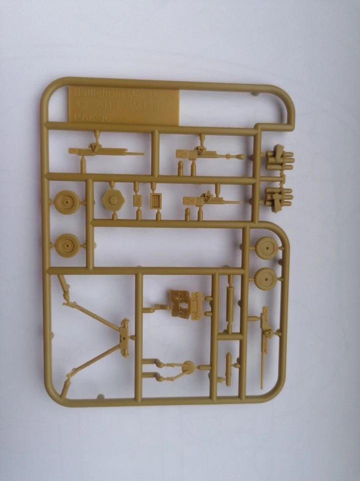 German 15cm Nebelwerfer (or PAK 36) - Soviet 45mm ATG Sprue - 15mm Flames of War