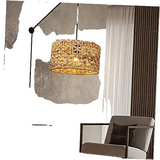 País de mimbre Candelabros y luminarias de techo