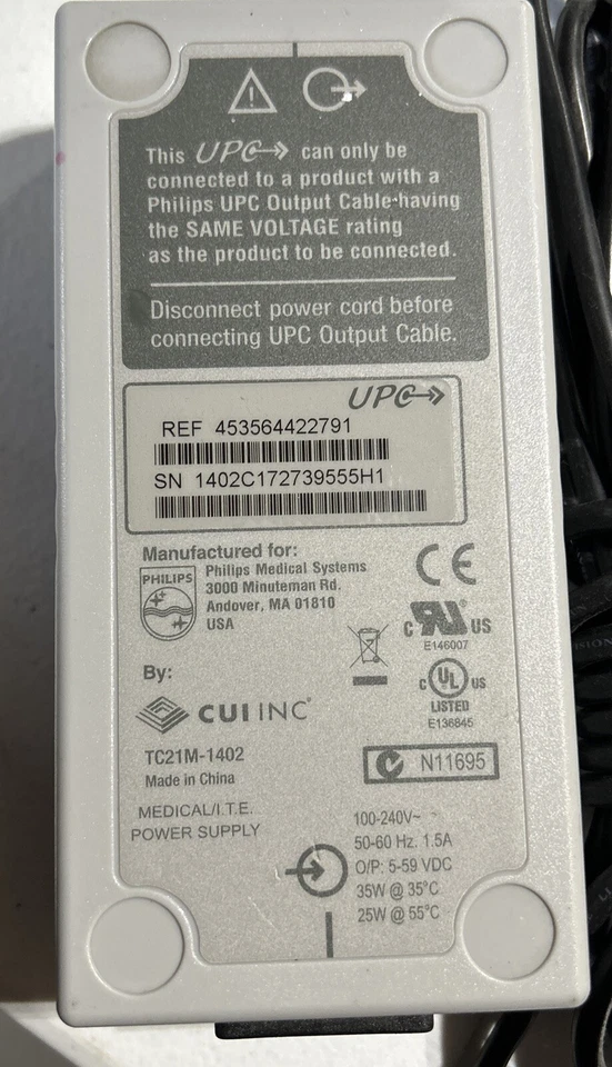 Philips M3176C Printer With Power Supply - Cable - Power Cord - Image 3 of 4